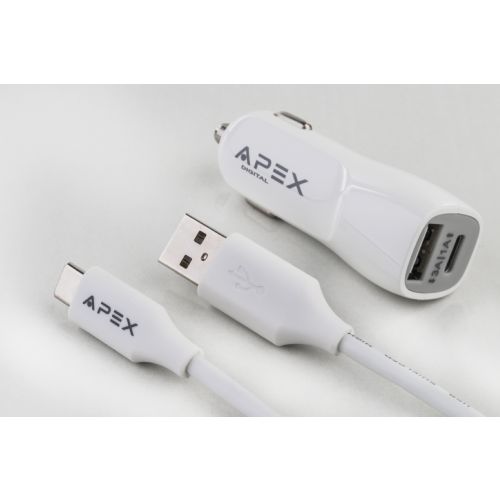 מטען לרכב לבן TYPE-C C1000TC APX-377 APEX