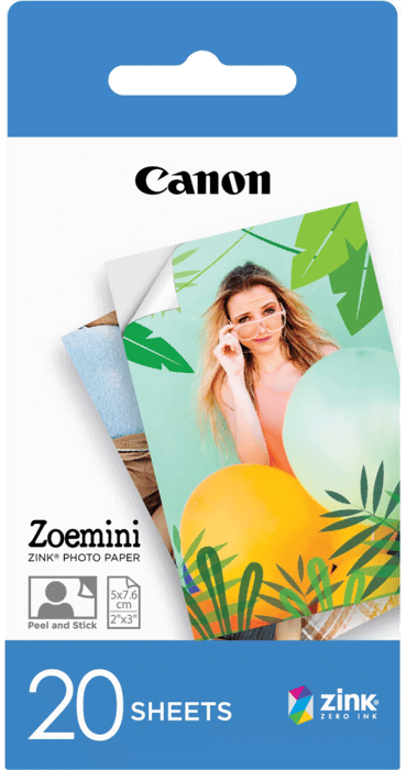 20 יח' נייר למדפסת פיתוח מיידי Canon Zink Paper ZP-2030 Canon