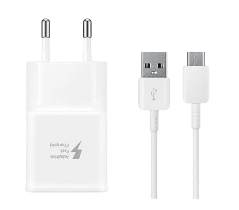 מטען קיר מהיר+כבל USB Type-A ל- Type-C באורך 1.5 מ Fast Travel Charger 15W Samsung