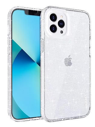 כיסוי שקוף מנצנץ Crystal iPhone 13 Pro Max GripCase