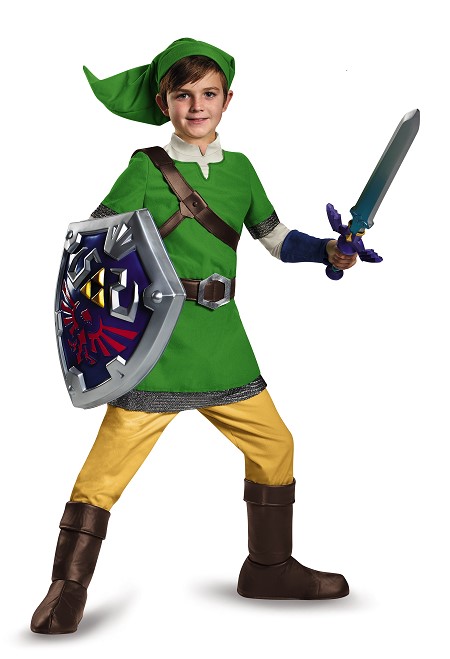 תחפושת לינק DELUXE מידה M גיל 7-8 Nintendo