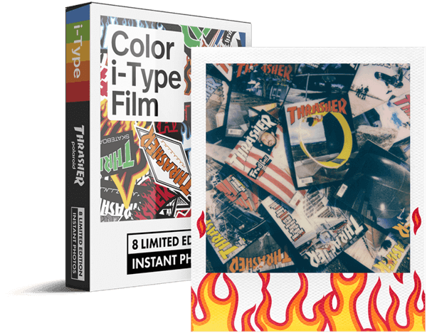 נייר צבעוני Color i-Type Film Thrasher Edition	 Polaroid - פולארויד
