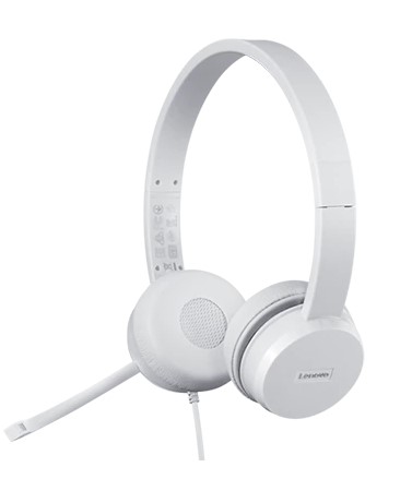 אוזניות 110Stereo USB Headset + Mic (Madona)  Lenovo