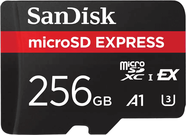 כרטיס זיכרון microSD Express 256GB Sandisk