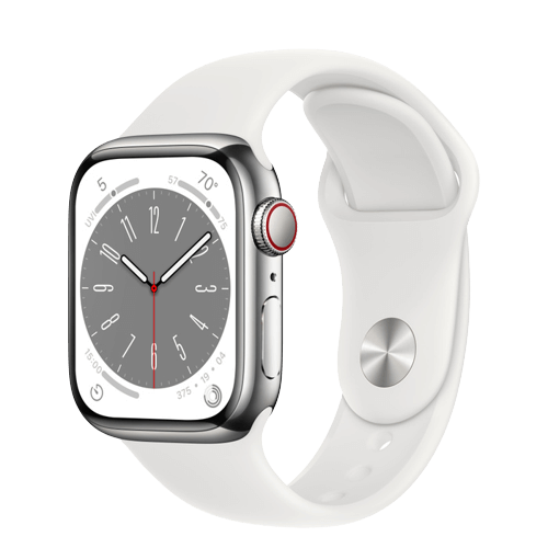שעון חכם Watch Series 8 GPS + Cellular 41mm Stainless Steel Apple