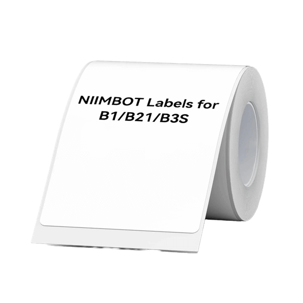 125 מדבקות לבנות בגודל של 60*45 מ"מ NIIMBOT
