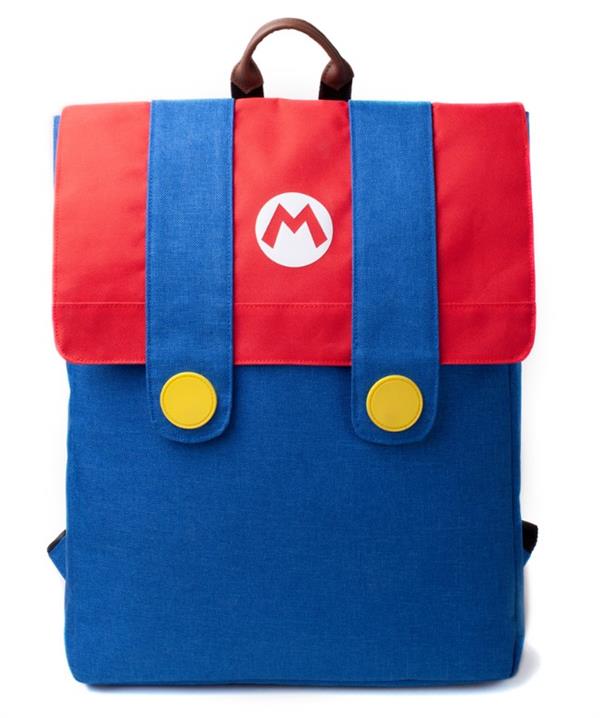 Super Mario - Mario Denim Suit Flap Backpack Nintendo