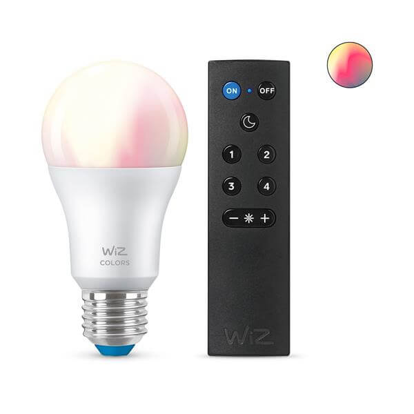 נורה חכמה + שלט A60 E27 RGB Wiz