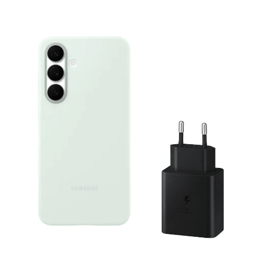 באנדל כיסוי + מטען 45W - מנטה Samsung