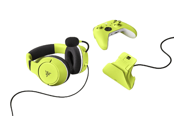 אוזניות גיימינג KAIRA X + עמדת טעינה לשלטי Xbox Razer