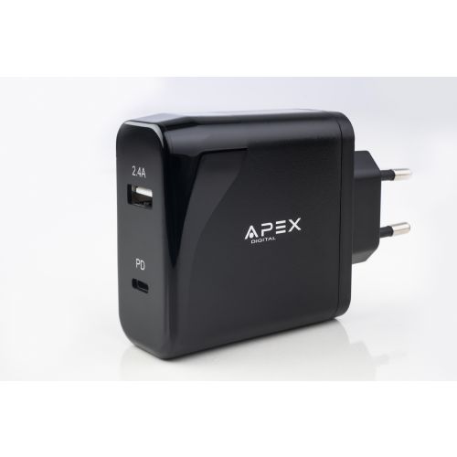מטען קיר 2 יציאות  APX-301PD APEX