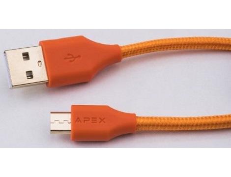כבל סנכרון וטעינה MicroUSB USB  APEX