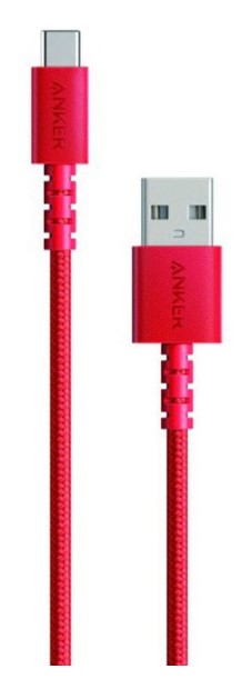 כבל אדום +נרתיק Powerline+ Type-C USB-C to USB-A Anker