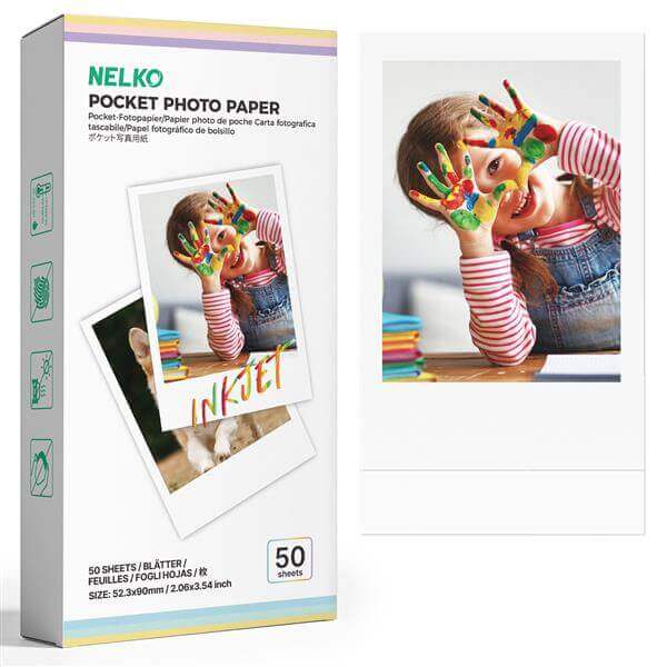 נייר הדפסה להעברת תמונה במים למדפסת תמונות ניידת 50 יח' Nelko