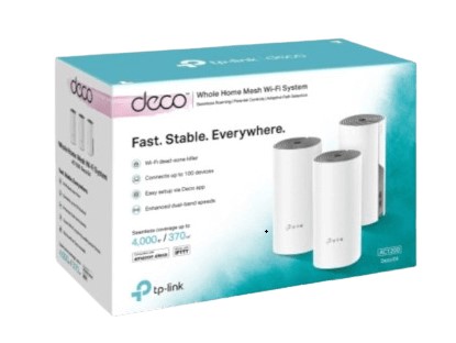 מגדיל טווח (3 יח' באריזה) Deco E4 Mesh AC1200Mbps TP-Link