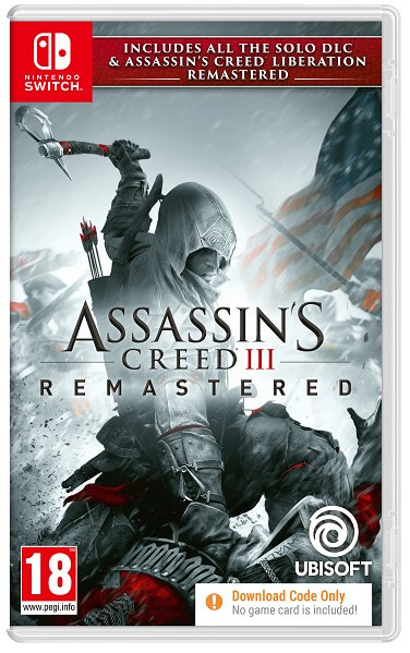 Assassin's Creed III + Liberation HD Remastered Code in Box Nintendo Switch