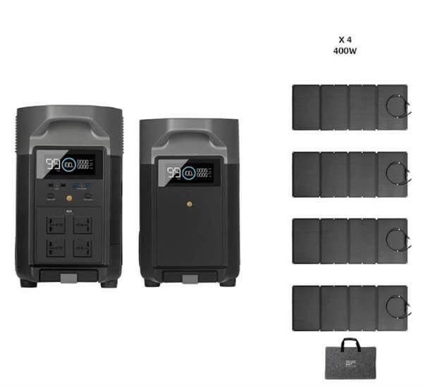מערכת סולארית היברידית DELTA3600PRO1EB1600 HYBRID SYSTEM ECOFLOW