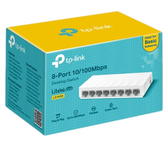 מתג 8 מהירות LS1008 8P 100 TP-Link