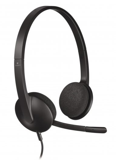 אוזניות ומיקרופון USB H340 Logitech