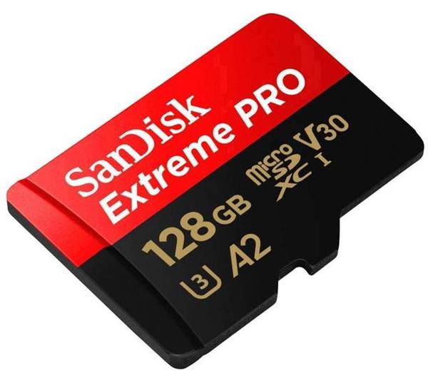 כרטיס זכרון   Extreme Pro microSDXC 128GB + SD Adapter Sandisk