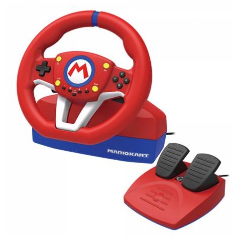 הגה כולל דוושות Kartracing Wheel Pro Mario for N.S HORI