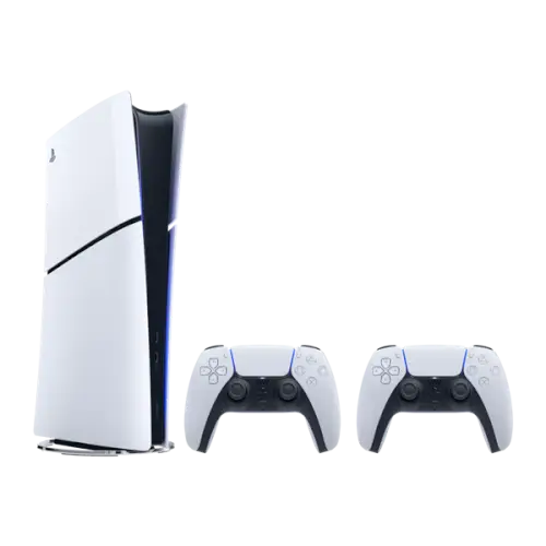 קונסולה לבנה Playstation 5 Slim 1TB Digital 2 Controllers thumbnail