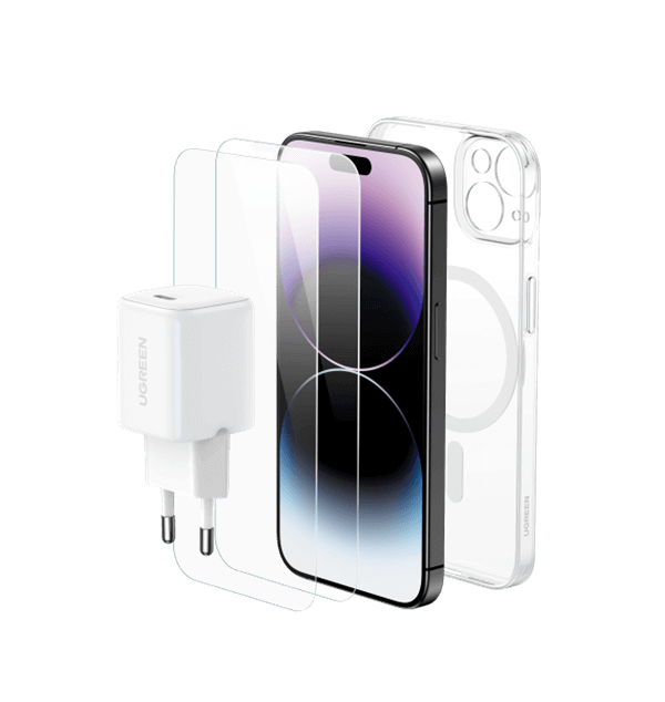 ערכת אביזרים לסלולר iPhone 15 UGREEN