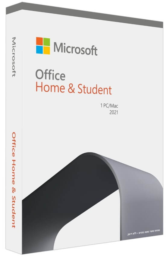 ביתית ללא תקליטור Office 2021 Home and Student Microsoft