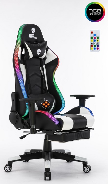 כיסא גיימרים מקצועי עם תאורת לד RGB  APRO7+BB  ALIEN