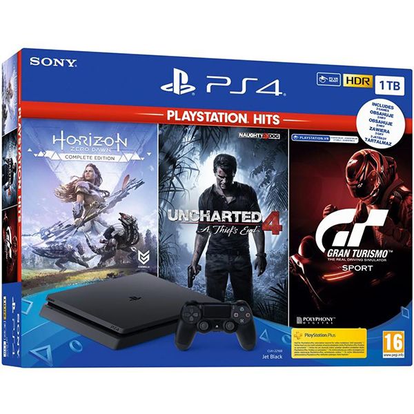 קונסולה Playstation 4 1TB  + שלושה משחקים Sony
