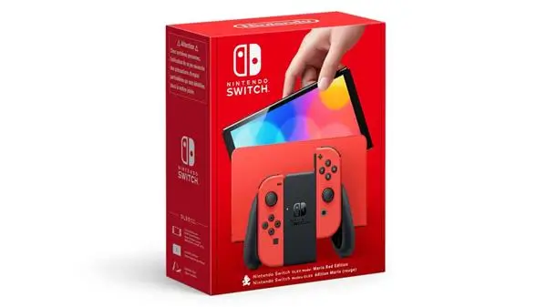 קונסולה ממותגת ללא משחק Mario Red Edition Nintendo Switch