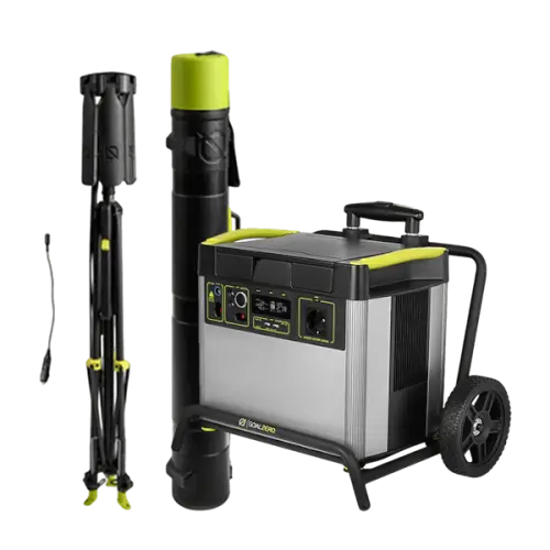 קיט חירות- תחנת כוח + תאורה ניידת נטענת YETI 3000X+Skylight GoalZero