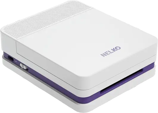 מדפסת תמונות ניידת + ראש דיו ו-20 דפים PP03 - לבן Nelko