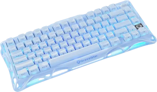 מקלדת גיימינג מכנית אלחוטית Mercury K1 - Gradient Black GravaStar