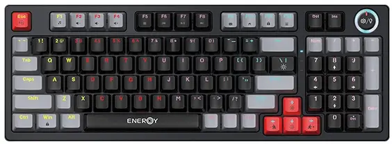 מקלדת גיימינג מכאנית חוטית INSTINCT EG210 Energy