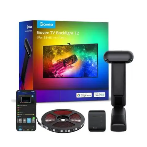 מערכת תאורה לטלוויזיות "75-"85 Envisual TV Backlight T2 עם מצלמה כפולה Govee