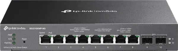 מתג 8 פורטים מנוהל SG2210XMP-M2 TP-Link