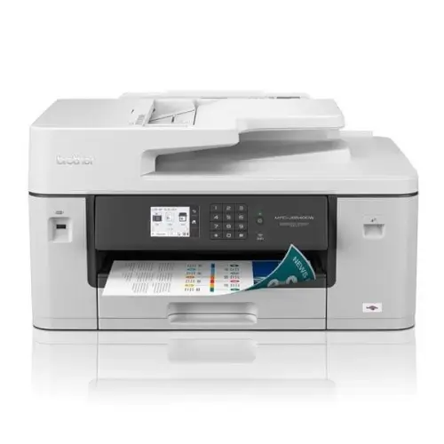 מדפסת משולבת הזרקת דיו דופקלס + אלחוטי MFCJ6540DWZU1 Brother