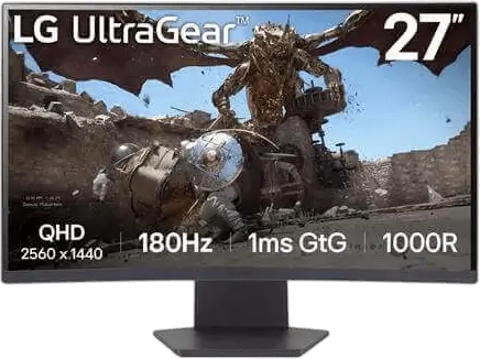 מסך ''27 גיימינג קעור  UltraGear 27GS60QC-B  LG