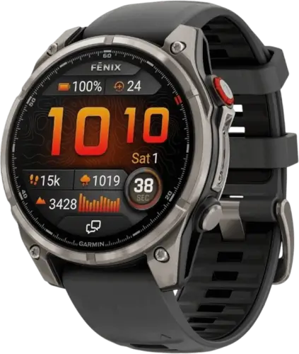 שעון חכם 47 מ"מ Fenix 8 Pro AMOLED Sapphire Gray/Black גרמין - Garmin
