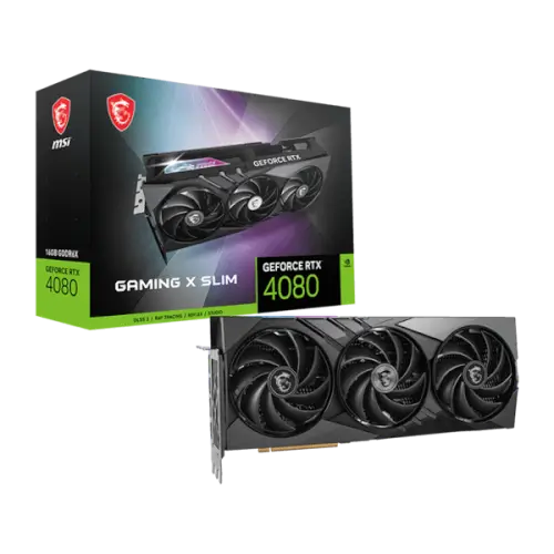 כרטיס מסך GeForce RTX 4080 16GB Gaming X Slim MSI