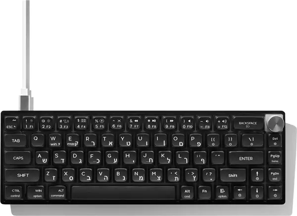 מקלדת גיימינג GK61 PRO - שחור שקוף SKYLOONG