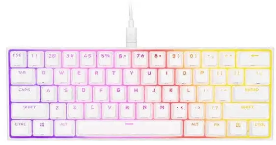 מקלדת גיימינג מכאנית K65 RGB Mini 60% - Cherry MX Speed Red Corsair