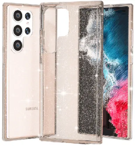 כיסוי לסמארטפון Crystal Glitter for Galaxy S24 Ultra GripCase