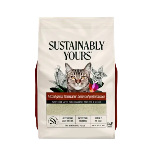 חול מתגבש לחתולים גרגירים מעורבים Sustainably Yours