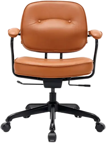 כיסא עור יוקרתי בעיצוב מודרני-קלאסי L3 - חום SIHOO