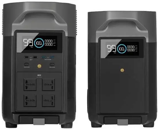 תחנת כח ניידת כולל תא הרחבה EF DELTA 3600PRO ECOFLOW