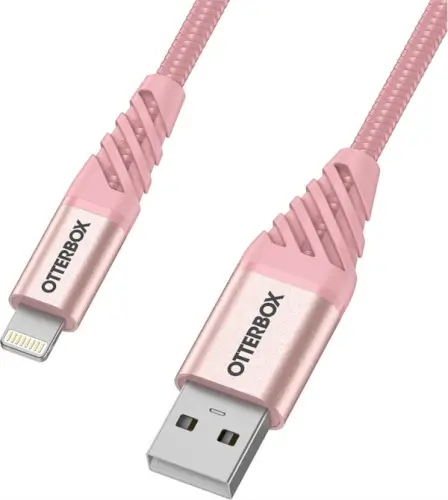כבל נתונים וטעינה USB-A ל Lightning Premium Cable - ורוד - 1 מטר OtterBox