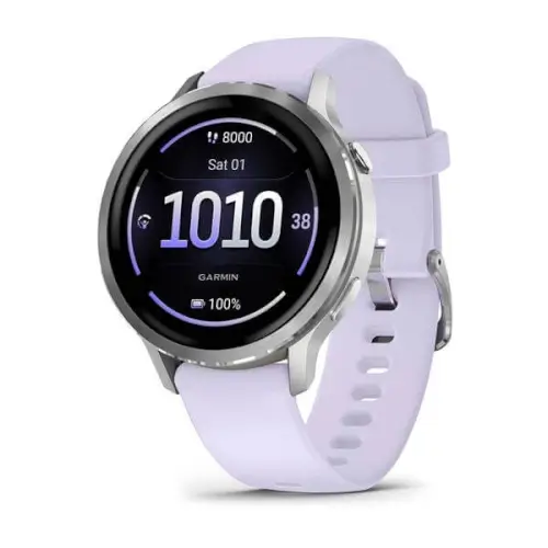 שעון חכם 41 מ"מ Venu 4 Silver + Periwinkle גרמין - Garmin