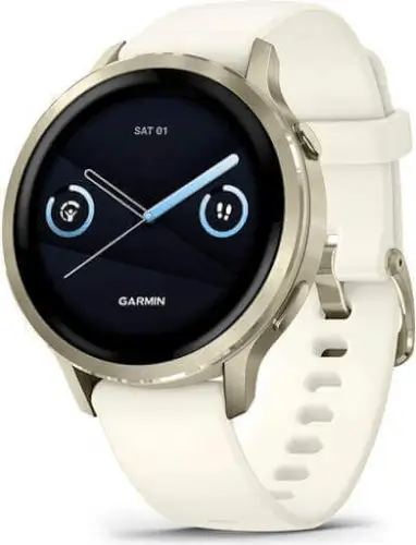 שעון חכם 41 מ"מ Venu 4 Lunar Gold + Bone גרמין - Garmin